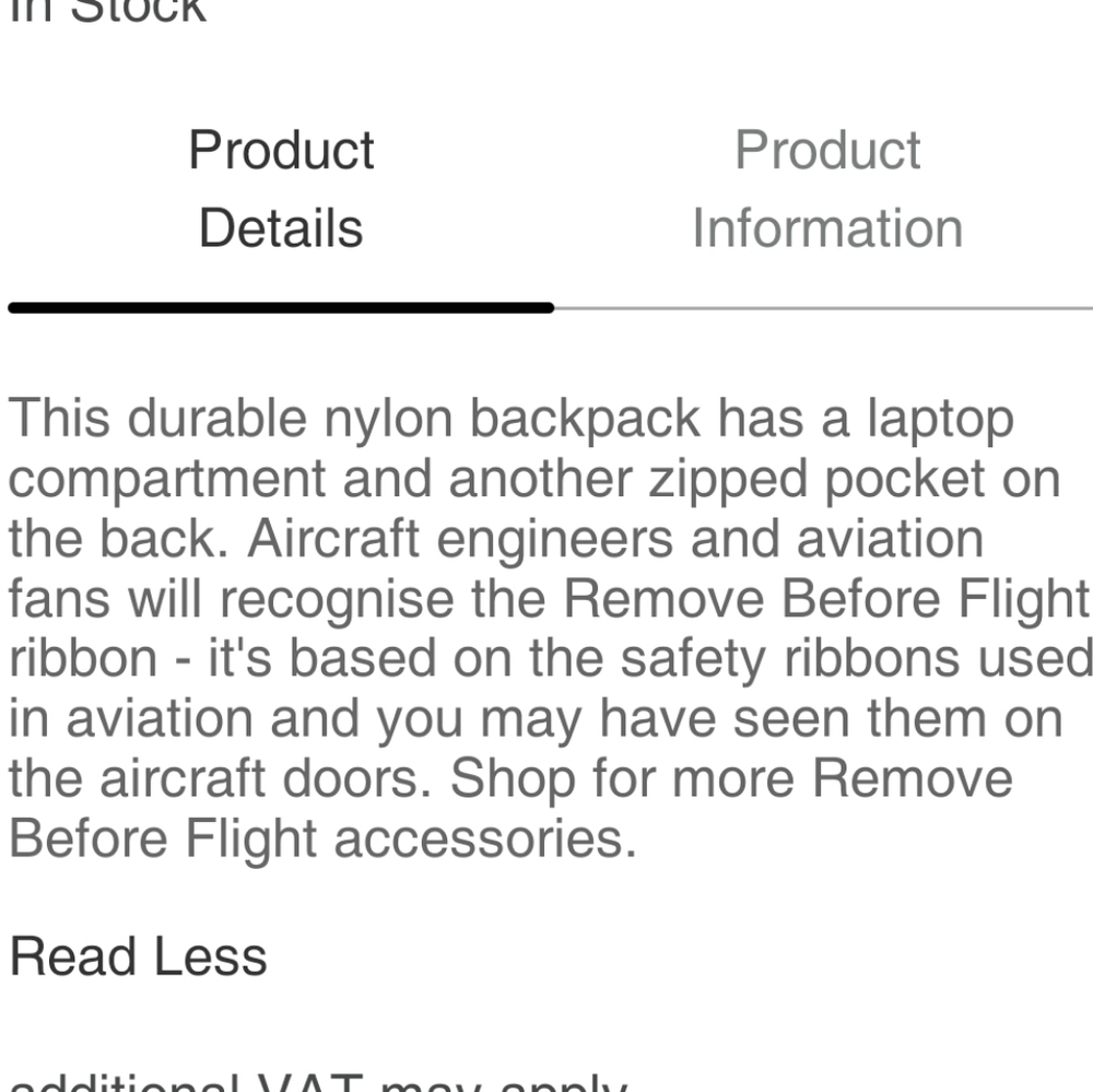 Emirates "remove before flight" backpack - Picture 12 of 12